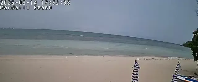 Supporting frame, Mandarin Beach Villa beachfront camera, Mon 14 Sep, 17:50-17:55 ICT