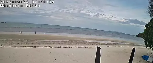 Supporting frame, Mandarin Beach Villa beachfront camera, Thu 24 Sep, 07:50-07:55 ICT