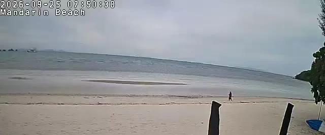 Supporting frame, Mandarin Beach Villa beachfront camera, Fri 25 Sep, 07:50-07:55 ICT