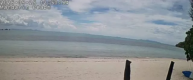 Supporting frame, Mandarin Beach Villa beachfront camera, Fri 25 Sep, 12:50-12:55 ICT