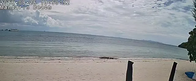 Supporting frame, Mandarin Beach Villa beachfront camera, Sat 26 Sep, 13:50-13:55 ICT