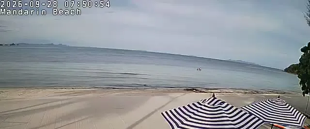 Supporting frame, Mandarin Beach Villa beachfront camera, Mon 28 Sep, 07:50-07:55 ICT