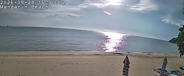 Supporting frame, Mandarin Beach Villa beachfront camera, Mon 28 Sep, 16:50-16:54 ICT