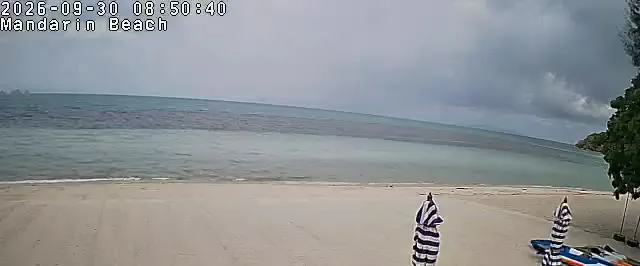 Supporting frame, Mandarin Beach Villa beachfront camera, Wed 30 Sep, 08:50-08:55 ICT